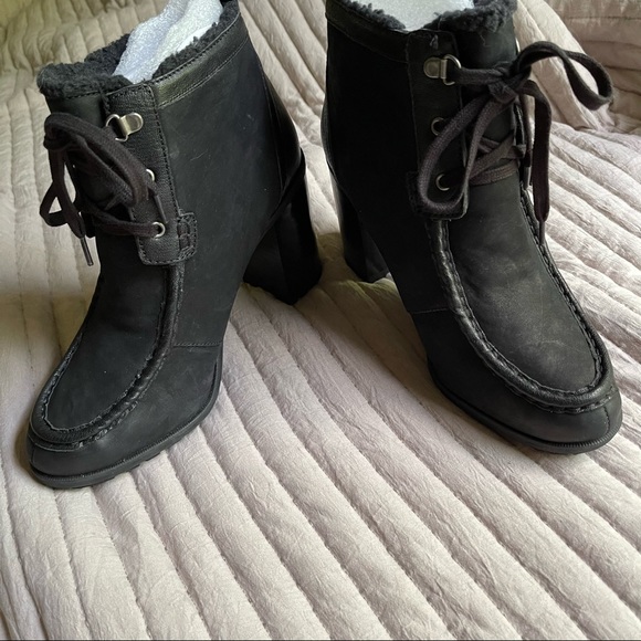 Sam Edelman Madge Faux Fur Lace Up High-Heel Booties - Picture 2 of 5